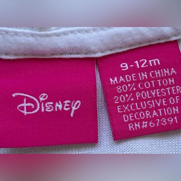 Disney Baby Girl Minnie Mouse Hooded Beach Coverup Dress with Ears. 9-12 Months. - Picture 5 of 5